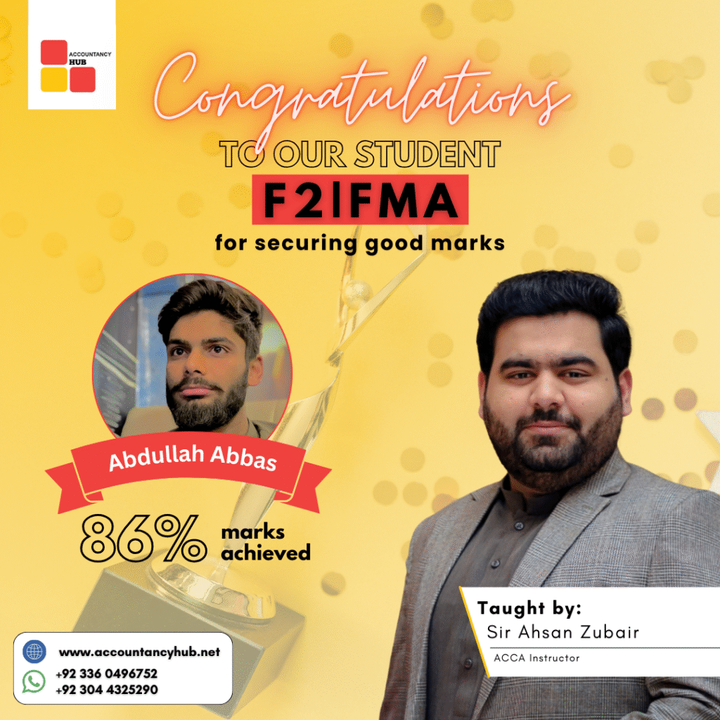 ACCA result - Abbas Toor 86 FMA