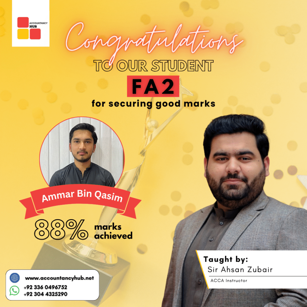ACCA result - Ammar Bin Qasim FA2 88