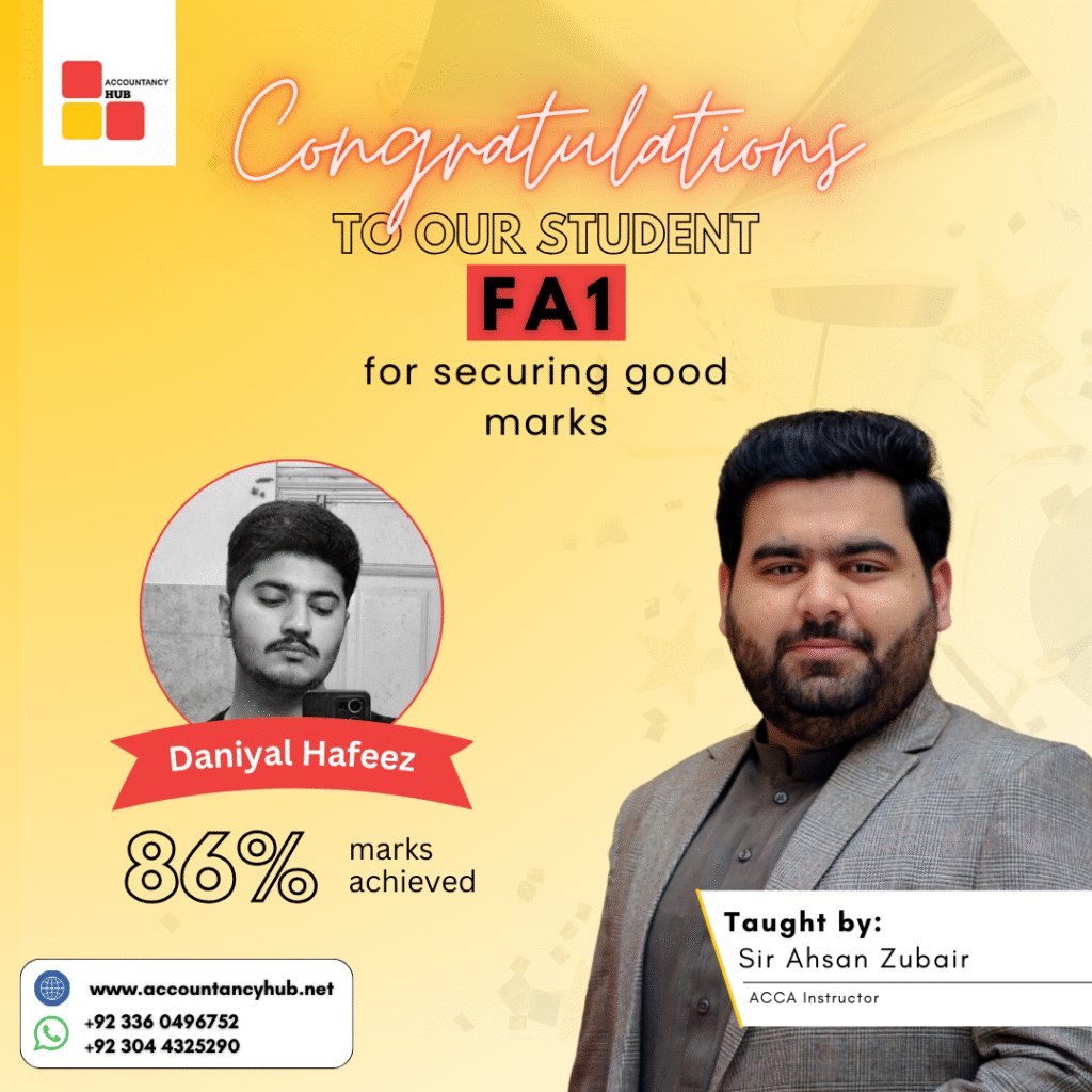ACCA result - Daniyal Hafeez 86 Fa1